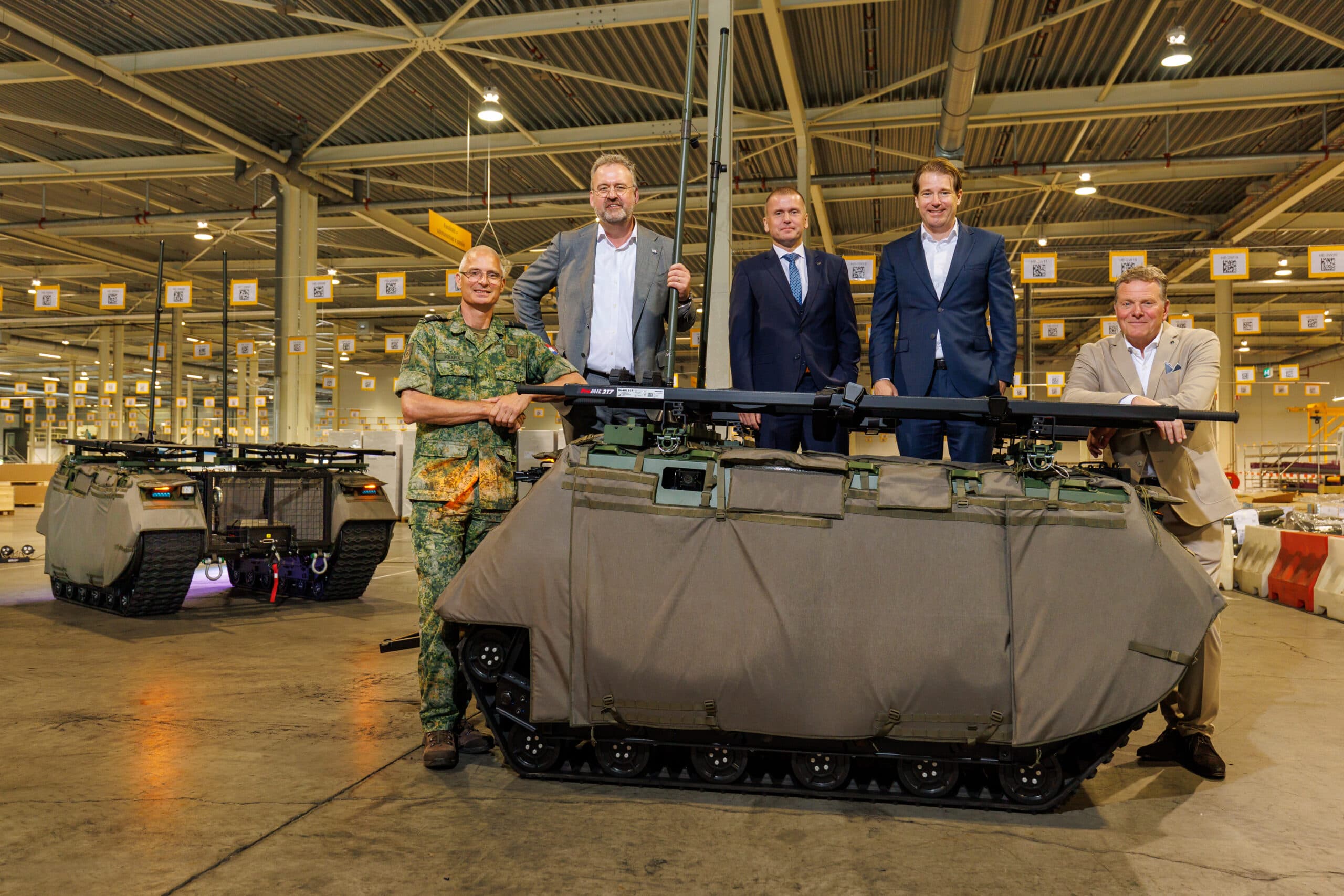 Milrem and VDL Defentec open Dutch THeMIS production line, hand first vehicles to Ukraine
