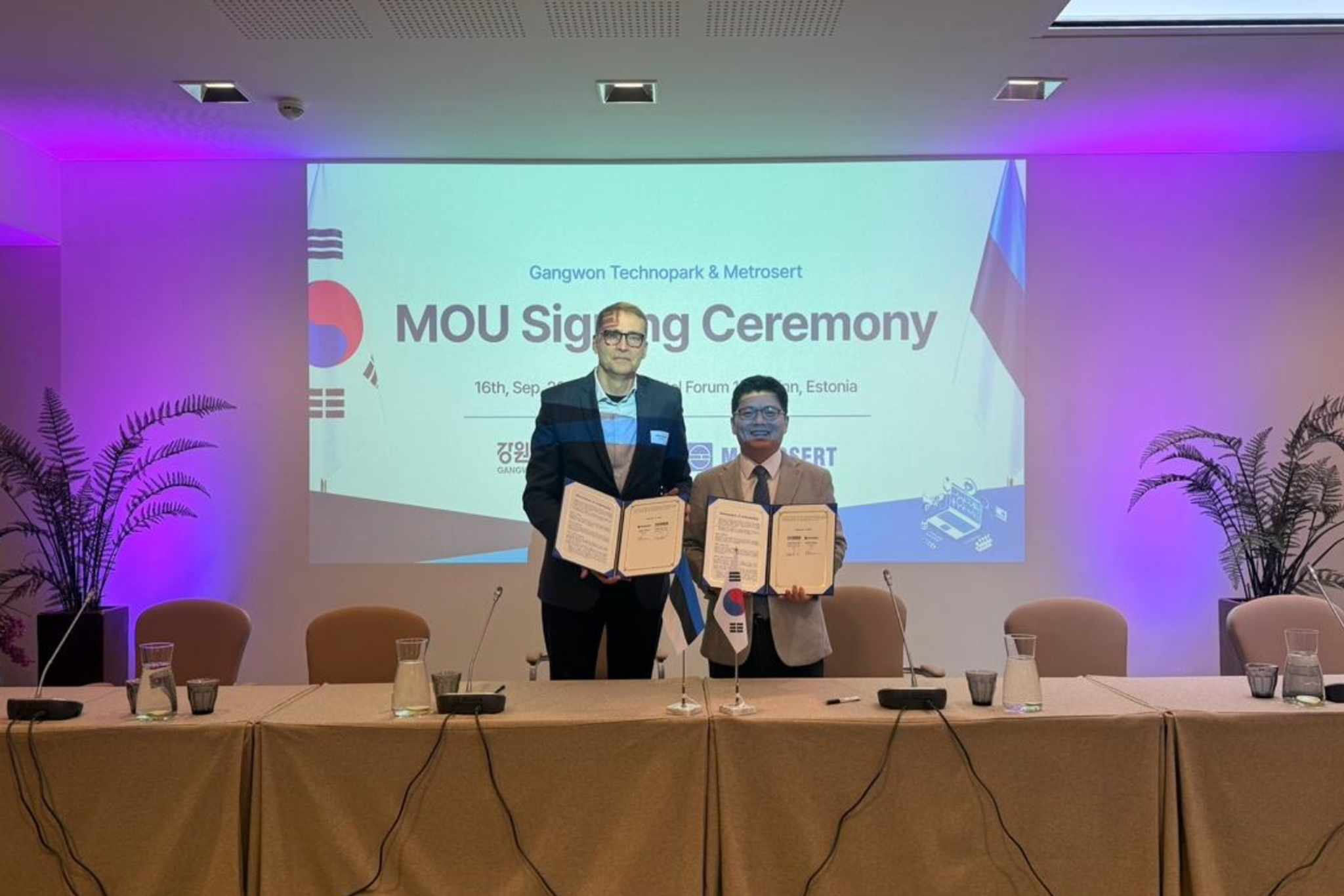 Gangwon Technopark and Metrosert sign digital health validation agreement