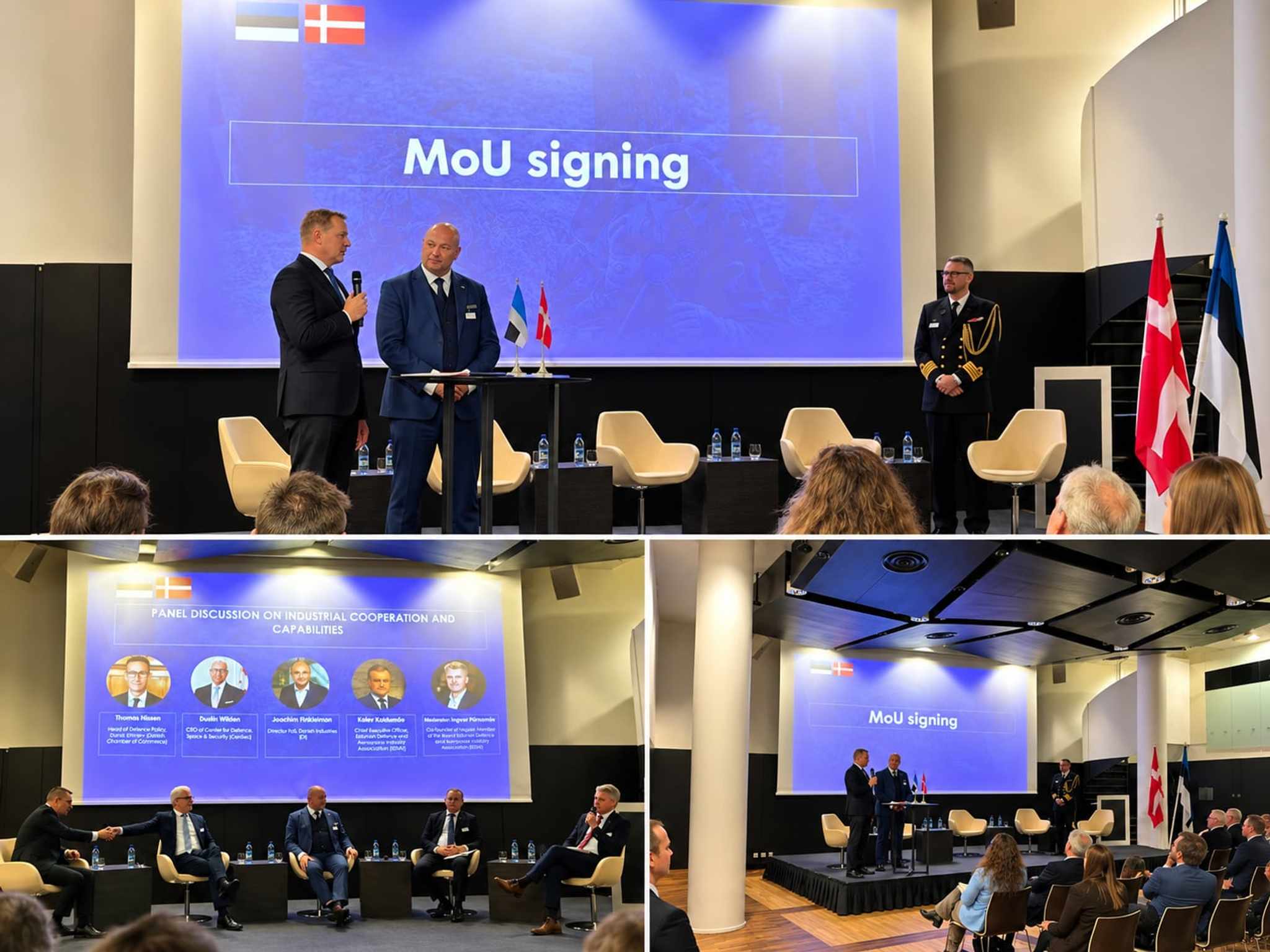 Defence cooperation memorandum signed in Tallinn by Estonian and Danish industries
