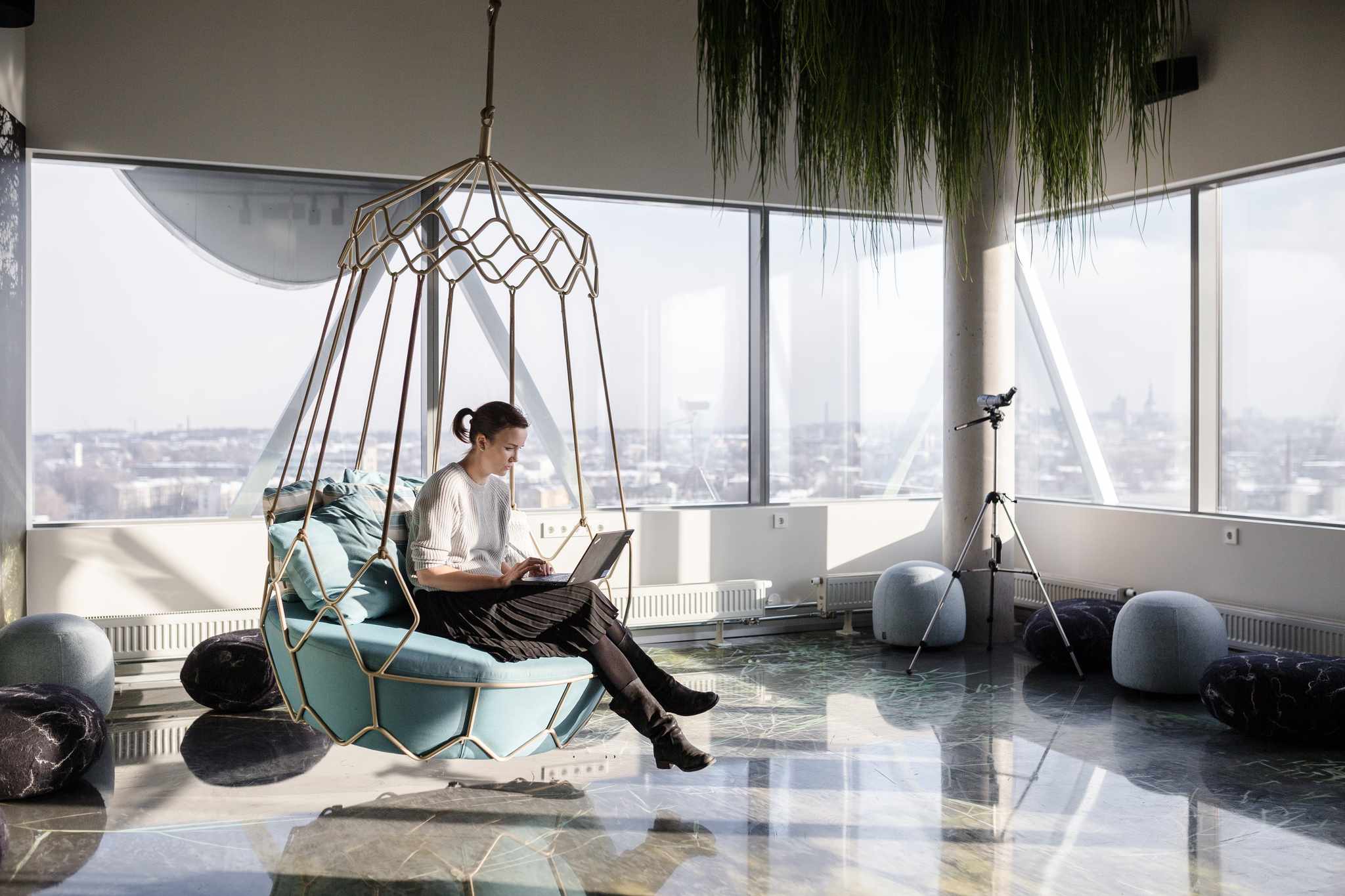Work Environment and Woman Sitting