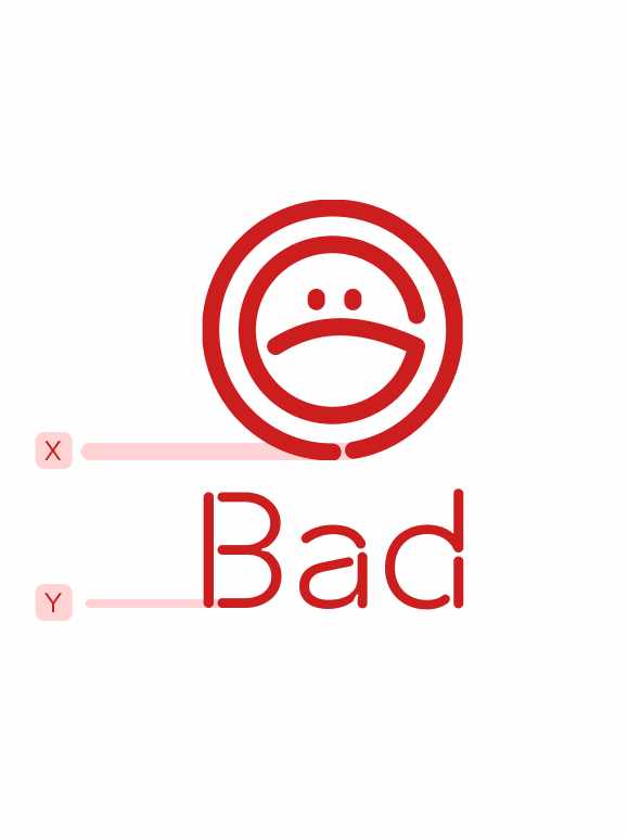 The pictogram has a thicker stroke than Aino Headline.